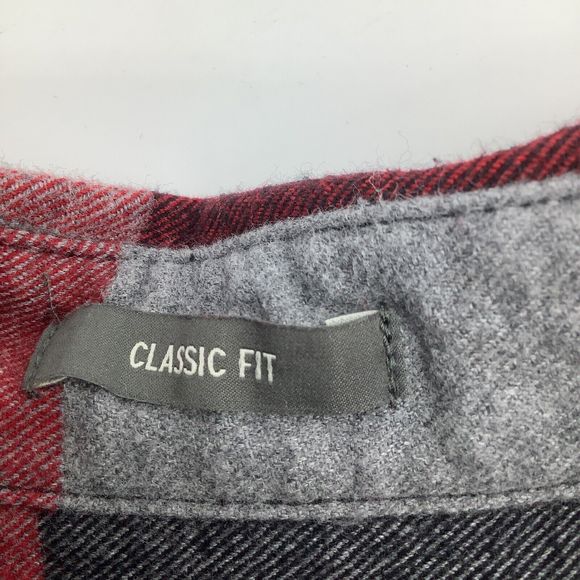 Eddie Bauer Mens Classic Fit Long Sleeve Button Up Flannel Shirt Size Large - Picture 5 of 6